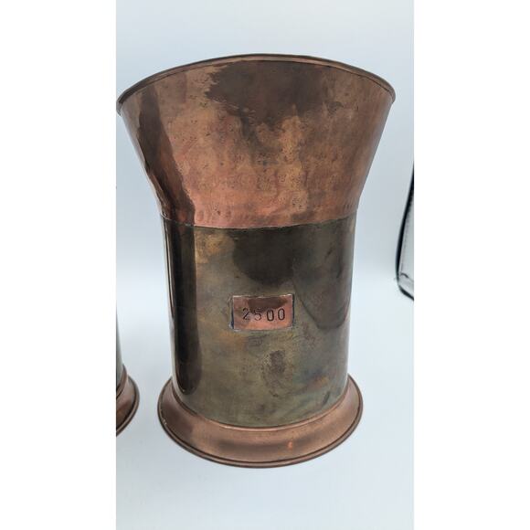 Ethan Allen Copper Pitchers Set of 2 - Made in Israel - Picture 7 of 8